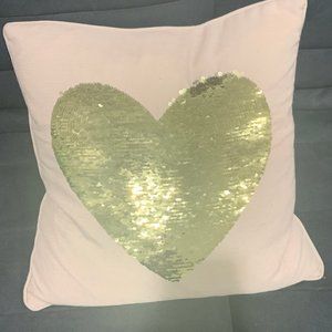 PINK AND GOLD PILLOW. JUST CAME IN MAIL
